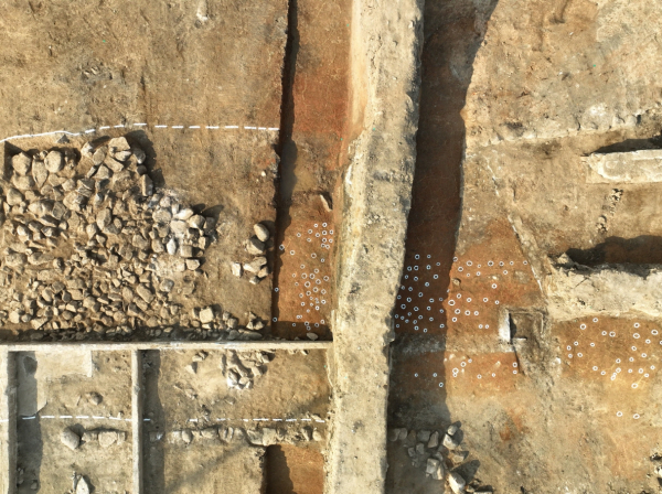 태안읍성 남동성벽 발굴조사 (남쪽 성벽구간 근경)