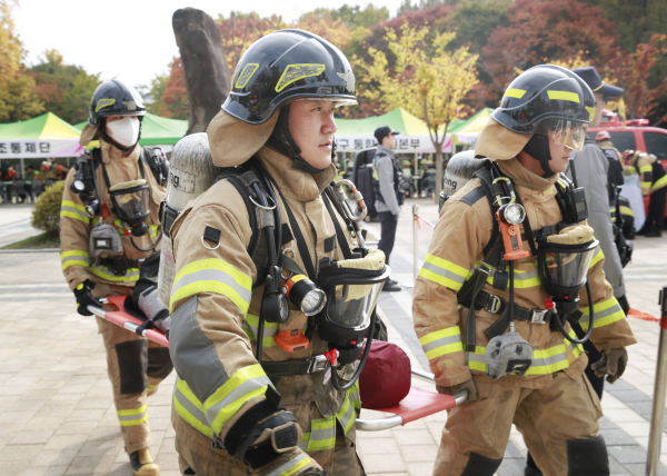 27일 열린 대전 서구 재난대응 안전한국훈련 장면