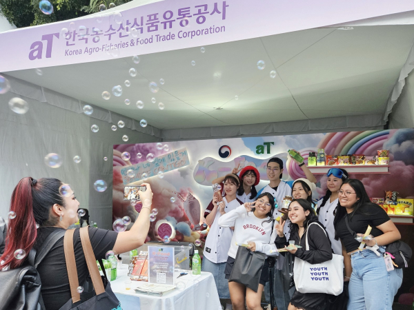 멕시코 K-팝 행사 연계 K-푸드 체험 홍보 현장