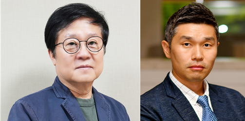 대전을지대학교병원 혈액암센터 김동욱 교수(좌), 연세대 생화학과 박현우 교수