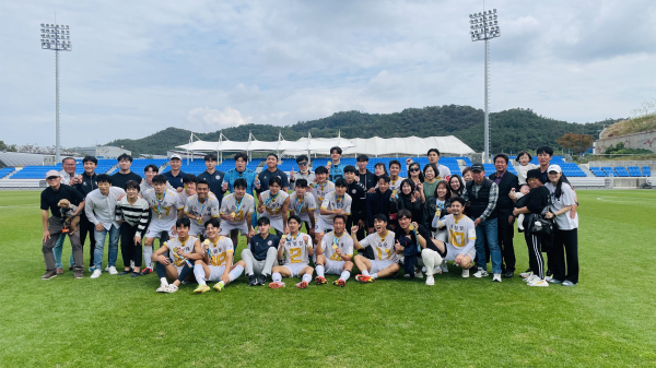 지난 5일, 전국체전 우승 사진