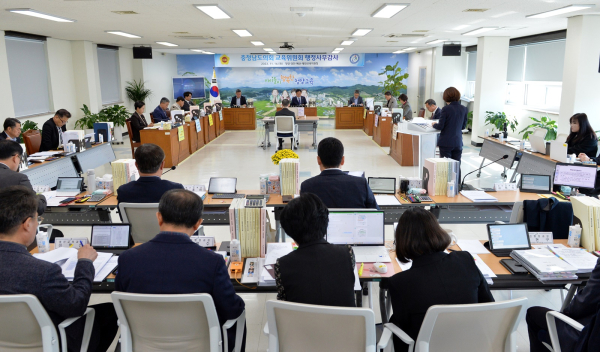 제348회 정례회 교육위 행정사무감사(청양, 당진, 예산, 태안교육지원청)