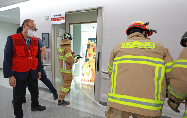 합동소방훈련 모습