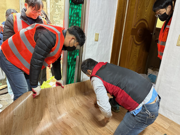 대전역 인근 쪽방촌 주거환경 개선 활동 모습