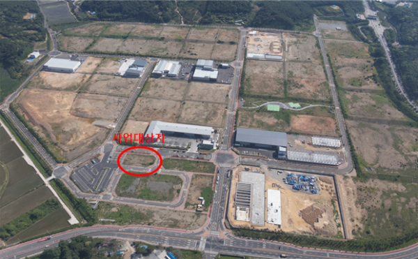 웅천일반산업단지 항공사진