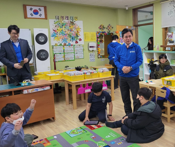 일일교사로 참여한 홍성태 상명대 총장/상명대 제공