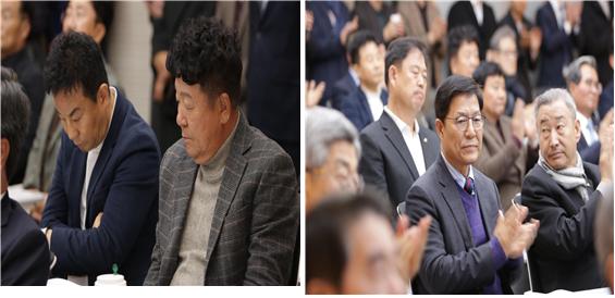 강대휘 홍광건설 대표, 박경재 상산건설 대표, 서재환 금호건설 총괄사장, 장홍수 울산건설협회 회장
