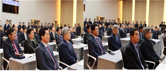 정준수 대영토건 대표, 김재호 그린종합건설 대표, 정형열 부산건설협회 회장, 소재철 전북건설협회 회장, 최문규 대전건설협회 회장