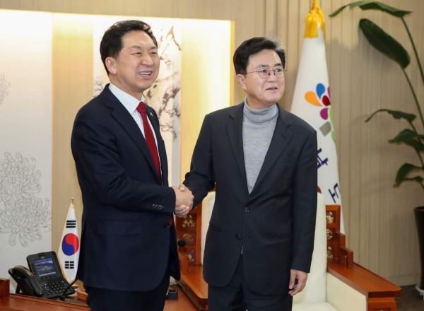 김기현 후보와 김태흠 충남지사.(사진=김태흠 지사 SNS 갈무리)