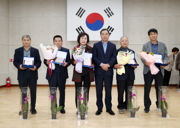 지난 14일 태안군농업기술센터 창조관에서 열린 성과보고회 모습.