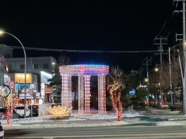 야간경관조명 모습