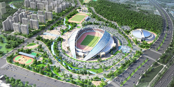 대전 서남부 종합 스포츠 타운 조감도
