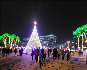 크리스마스이브 세종빛축제 현장 모습