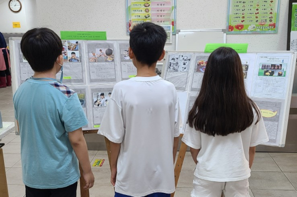 대전글꽃초, NON-GMO 식품전시회 및 퀴즈대회 진행 모습