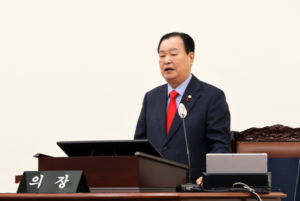 2024년 새해 첫 임시회 개회 모습