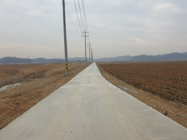 농로 확포장 사진