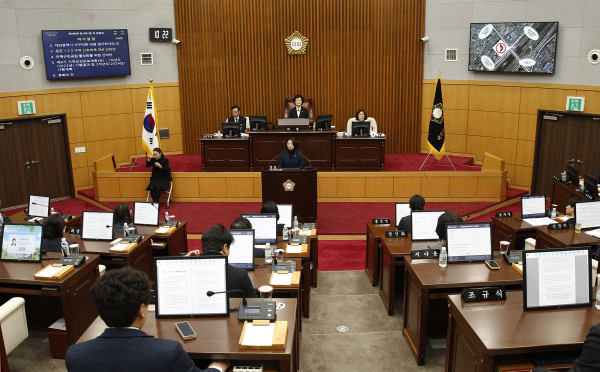 제280회 임시회 개회 모습