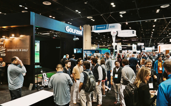 골프존데카가 지난 1월 23~26일 미국 플로리다주 올랜도에서 열린 ‘2024 PGA 머천다이즈 쇼’ 참가. 사진은 2024 PGA쇼 골프존 부스 및 현장 모습.