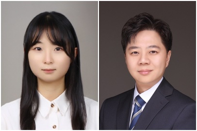 국립한밭대학교 신소재공학과 김수연 석사연구원(왼쪽)과 김정환 교수