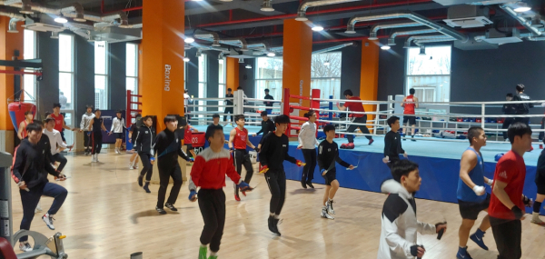 복싱 전지훈련 모습