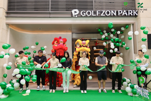 골프존파크 중국 상해중준광장점 오픈식 현장 모습