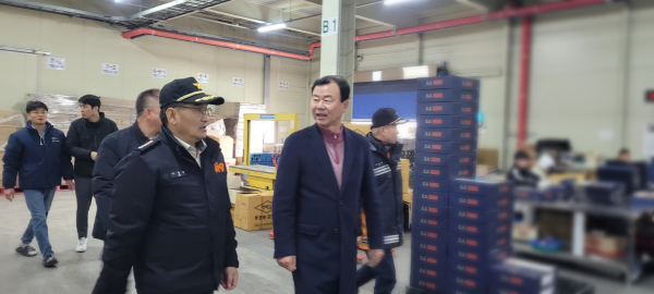 이상권 보령소방서장 대천 김공장 점검 모습