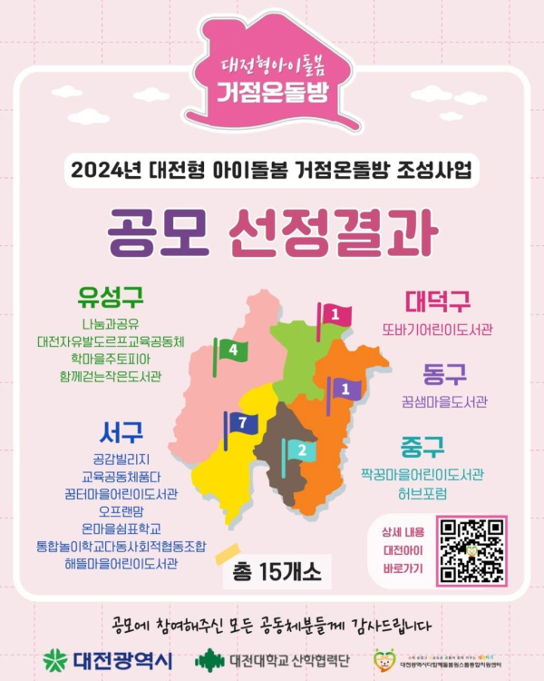 2024 거점온돌방 선정 결과 이미지