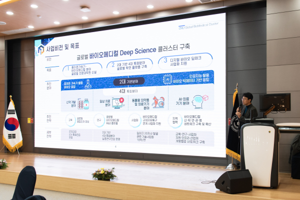 신동 글로벌 바이오메디컬 클러스터 컨퍼런스 개최 모습