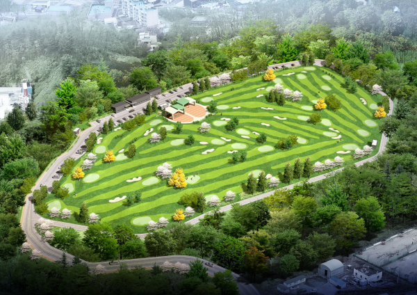 백석동 파크골프장 조감도/천안시 제공