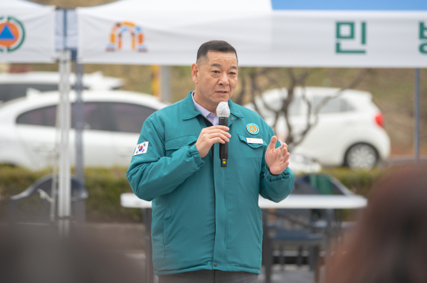 지난 6일, 민방위 훈련 진행 모습