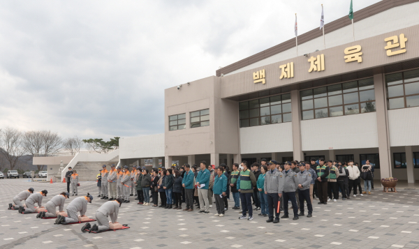 지난 6일, 민방위 훈련 진행 모습