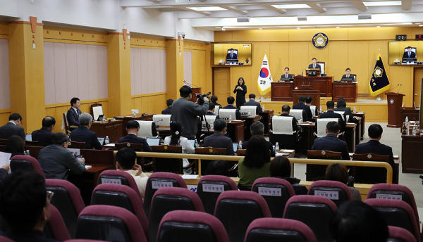 서산시의회 제292회 임시회 폐회식 모습
