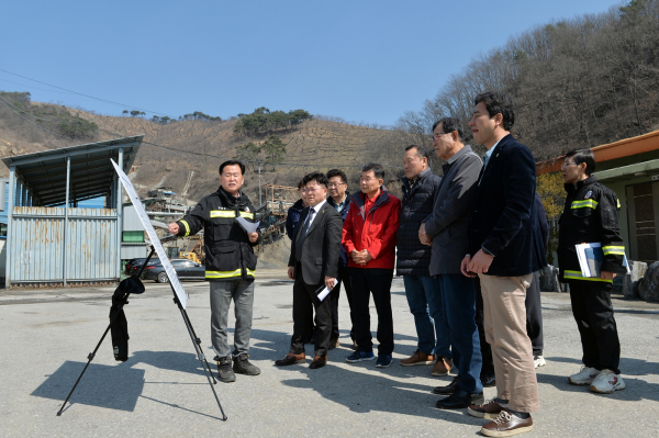 제350회 임시회 농수산해양위원회 현장방문(부여 채석단지)