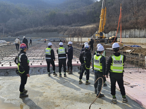 해빙기 건축공사장 점검 모습