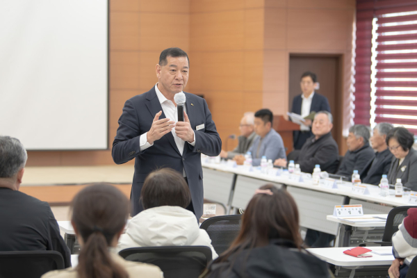 지난 19일,  ‘공주시 농업·농촌 및 식품산업 발전계획 수립 연구용역’ 최종보고회 개최 모습