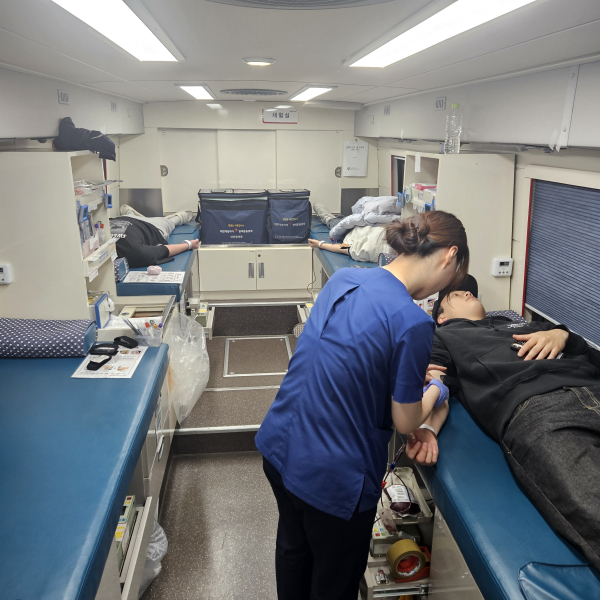 지난 14일과 15일 양일간 대학 캠퍼스 내에서 '생명나눔' 헌혈 캠페인을 실시한다. /사진=대전대 제공