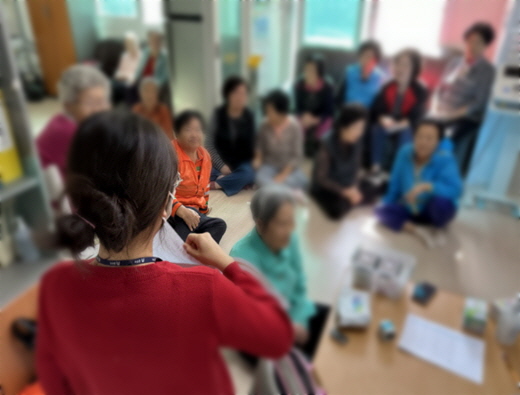 사전연명의향서 홍보 모습