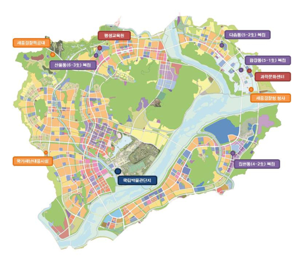 공공건축물 위치도