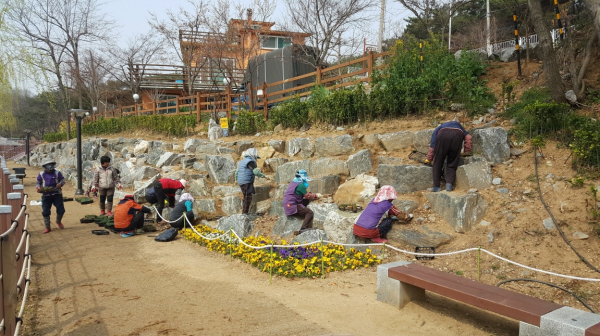 예당관광지 봄맞이 새단장 모습