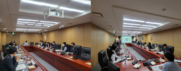 26일, 청사 3층 상황실에서 제1회 주민참여예산위원회가 열리고 있다