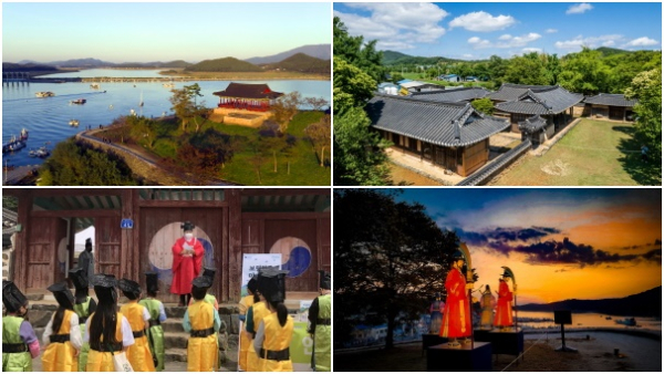 (위쪽부터)충청수영성 전경, 신경섭 가옥, 보령향교, 보령문화재 야행