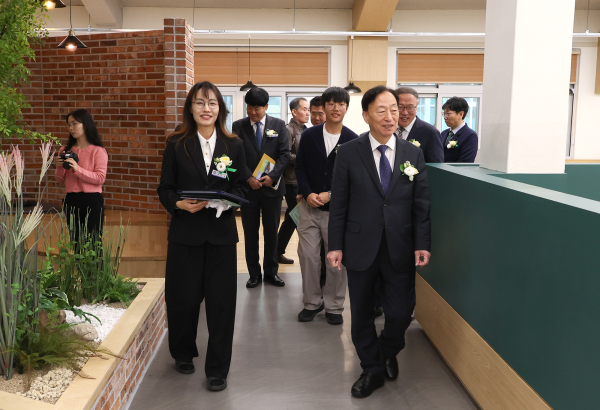 대전과학고 여명마루(도서관) 개관식 개최 모습