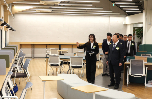 대전과학고 여명마루(도서관) 개관식 개최 모습