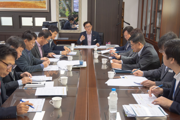 공주시 핵심과제 추진상황 보고회 개최 모습