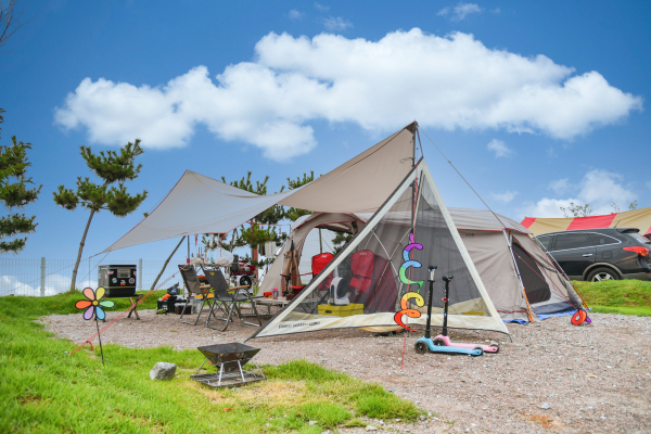 삽교호 캠핑장 모습