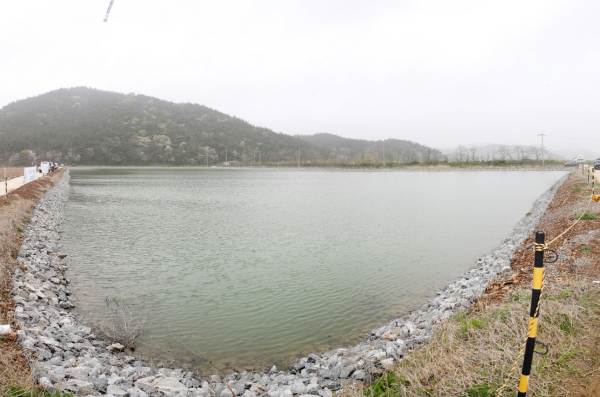 지난 16일 소원면 영전리에서 진행된 ‘신덕지구 배수개선 사업 준공식’ 모습