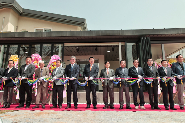 송산면, 회화나무 문화공원 준공식 행사 모습