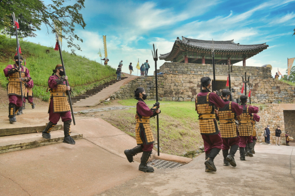지난해 공산성 수문병 교대식 모습