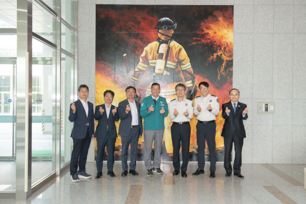드론 실증 도시 구축사업_중앙소방학교 방문 모습