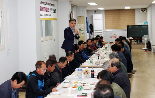 서산시의회 군용비행장 소음피해대책특별위원회, 만찬 간담회 모습